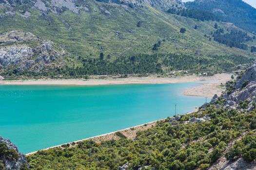 Fantastic views of the Embalse de Cuber in the Sierra de Tramuntana, Mallorca, Spain
