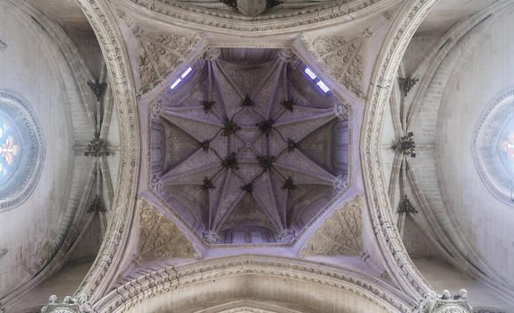 Gothic atrium of San Juan de los Reyes Monastery in Toledo, Spain