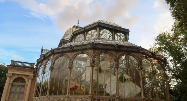 Palacio de Cristal or Glass Palace in Buen Retiro Park