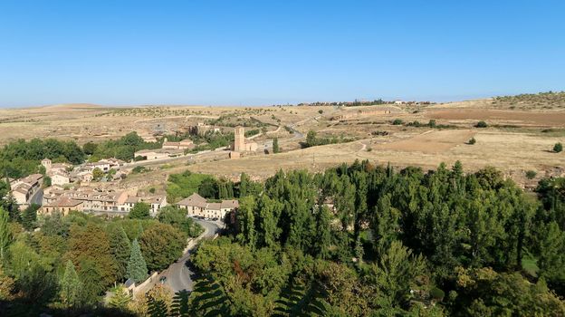 Mirador del Valle del Eresma (Viewpoint of the Eresma valley) in Segovia, Spain