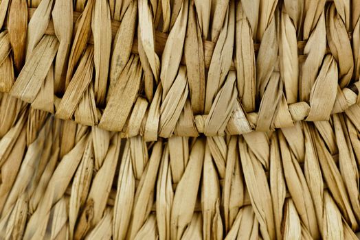 Old wicker basket close-up.Texture or background