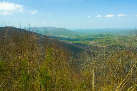 Ouachita Mountains in Arkansas Seen From the Talimena Drive