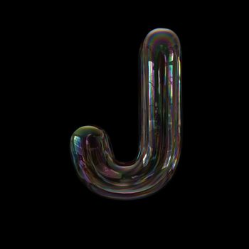 bubble writing alphabet letter J - Upper-case 3d font isolated on a black background.
This 3d font collection is well-suited for various creative projects including but not limited to : Childhood. events. nature...