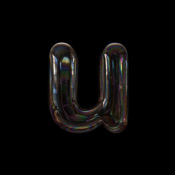 bubble writing alphabet character U - Small 3d letter isolated on a black background.
This 3d font collection is well-suited for various creative projects including but not limited to : Childhood. events. nature...