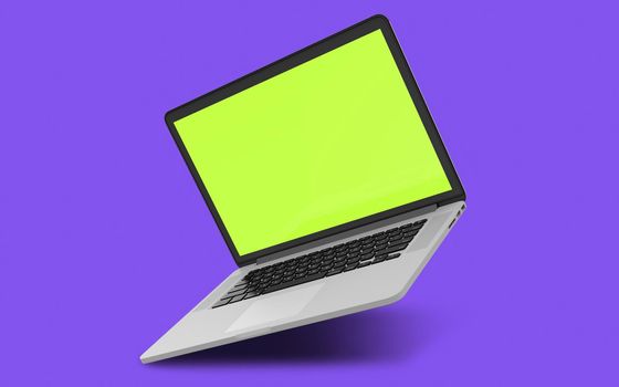 Floating Notebook Mockup