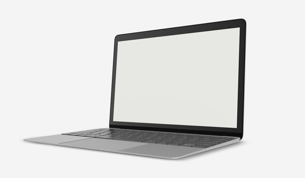 Notebook Mockup Perspective View
