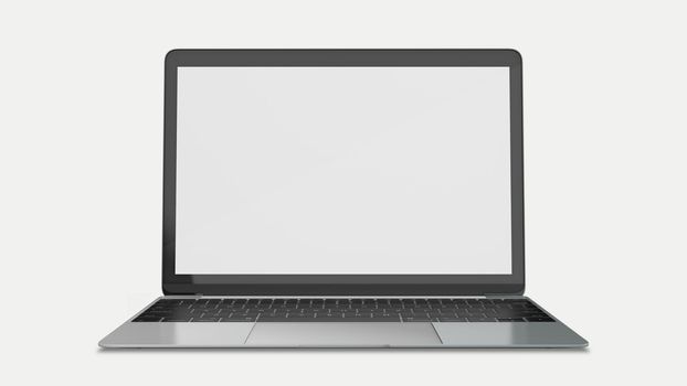 Notebook Pro Front View Mockup