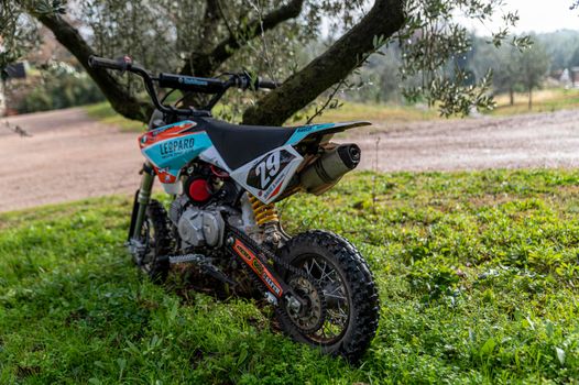 terni,italy janaury 15 2021 :mini cross motorcycle for kids or children