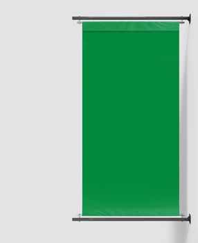 Pole Banner Flag Mockup