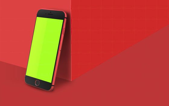 Red Phone Mockup Stage V2