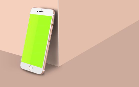 Rose Gold Phone Mockup Stage V2
