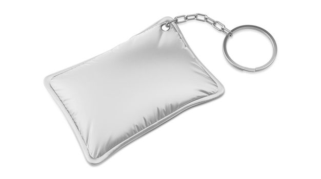 Single Rectangular Promotion Pillow Keychain Mockup