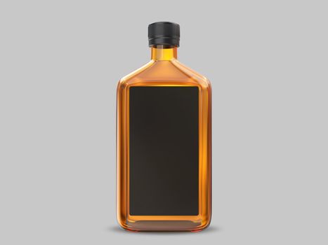 Amber Bottle Mockup