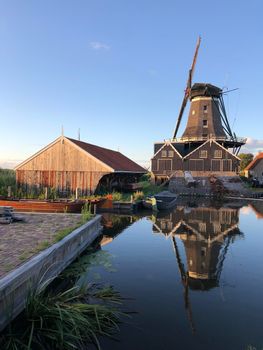 Windmill De Rat in IJlst, Friesland The Netherlands 