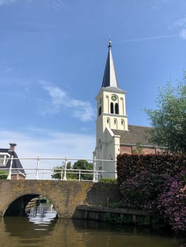 The church in the town oosthem in Friesland, The Netherlands