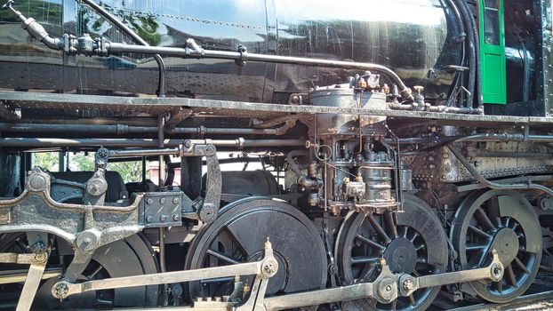 Restored Steam Engine Drive Gear Black Greased and Shiny