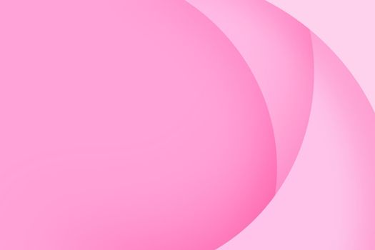 Valentines day background with paper layer circle pink abstract background. Curves and lines use for banner, cover, poster, wallpaper, design with space for text.