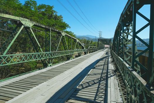 World War II Memorial Tha Pai Memorial Bridge in Pai, Mae Hong Son,Thailand.