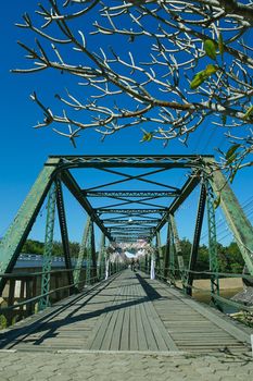 World War II Memorial Tha Pai Memorial Bridge in Pai, Mae Hong Son,Thailand.