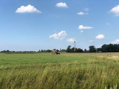 Farmland around Greonterp in Friesland, The Netherlands