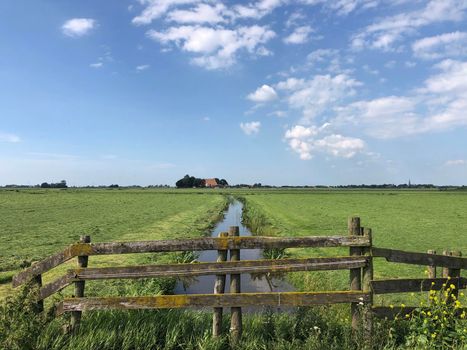 Farmland around Greonterp in Friesland, The Netherlands