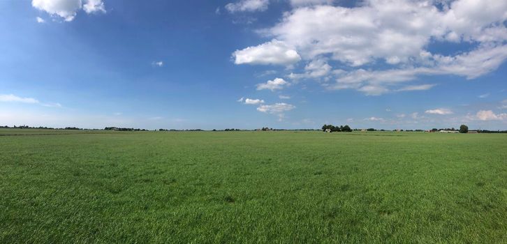 Farmland panorama from around Greonterp in Friesland, The Netherlands