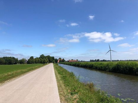 Frisian landscape in The Netherlands