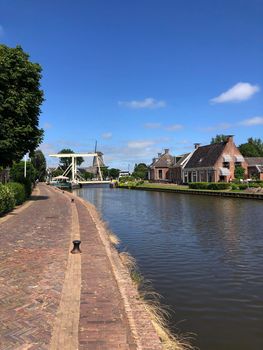 The town Burdaard in Friesland The Netherlands