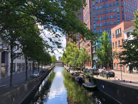 Canal in The Hague, The Netherlands