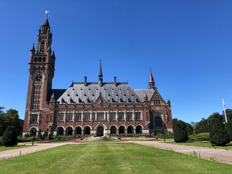 The Peace Palace an international law administrative building in The Hague, the Netherlands