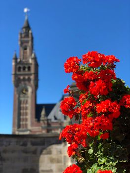 The Peace Palace an international law administrative building in The Hague, the Netherlands