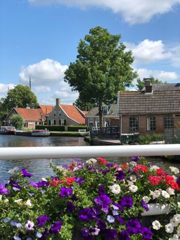 Canal in Warten, Friesland The Netherlands