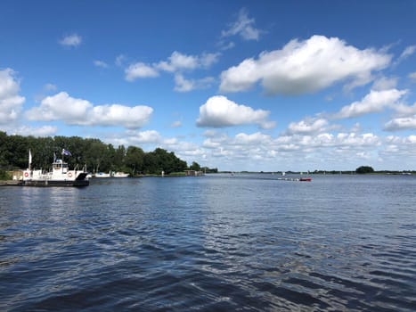 Lake around the Veenhoop in Friesland The Netherlands