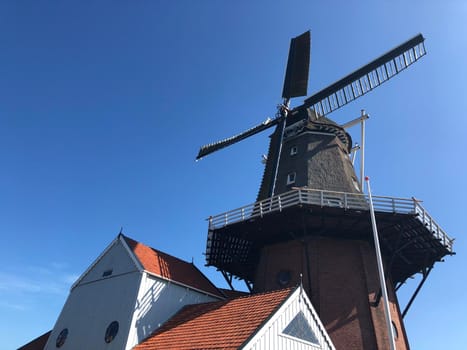 Windmill in Burdaard, Friesland, The Netherlands