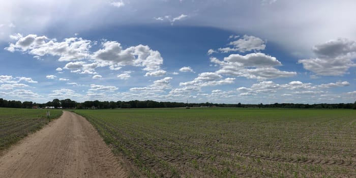 Dirt road around Ommen in Overijssel The Netherlands