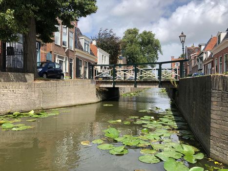 Bridge over a canal in Franeker, Friesland The Netherlands