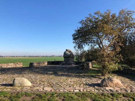 Monument at Rode Klif in Warns Friesland The Netherlands