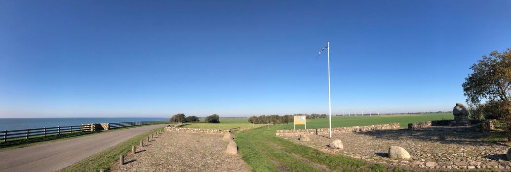 Panorama from around Rode Klif in Warns Friesland The Netherlands