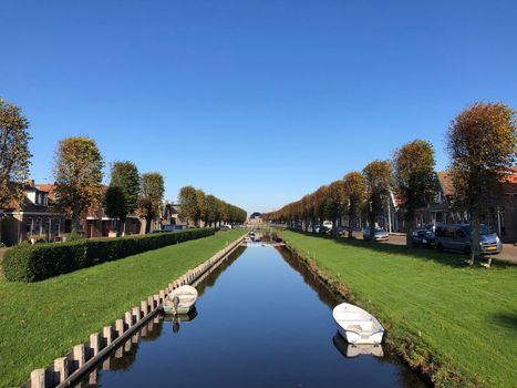 Canal in Stavoren, Friesland The Netherlands