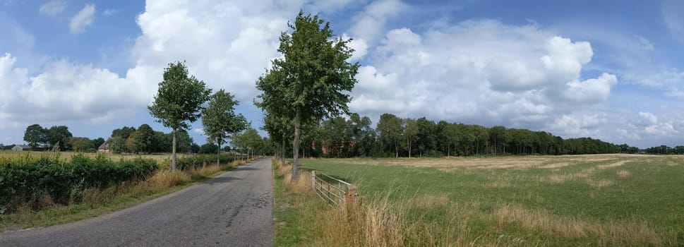 Landscape around Bakhuizen in Friesland The Netherlands