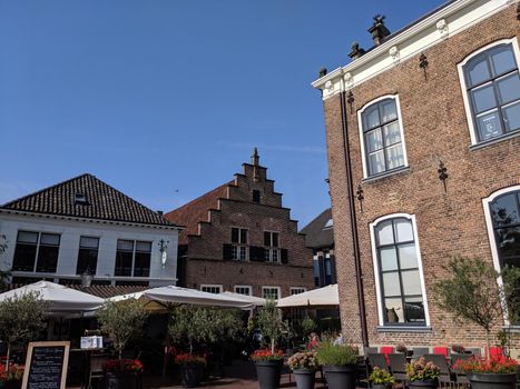 Old town square in Lochum, Gelderland The Netherlands