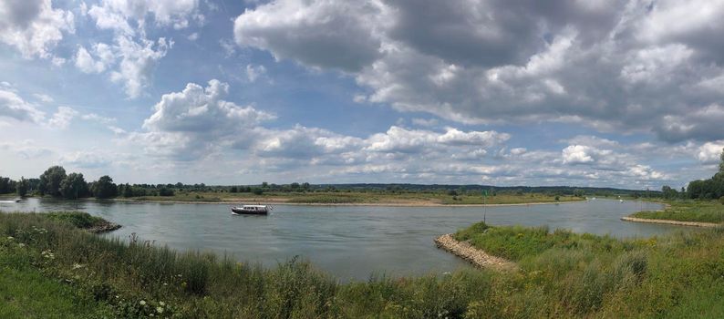 IJssel river panorama in Gelderland, The Netherlands