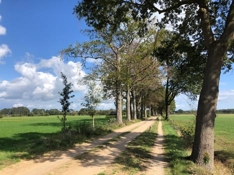 Sand road around Zelhem, Gelderland The Netherlands