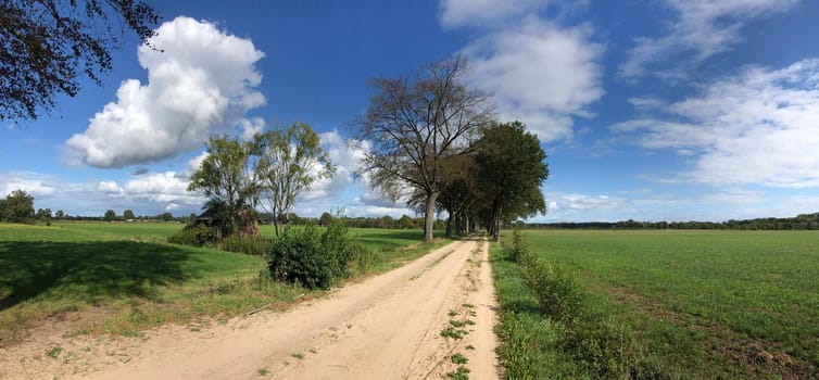 Sand road around Zelhem, Gelderland The Netherlands