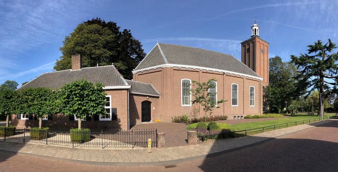 Panoramic from the Church in Halle, Gelderland, The Netherlands