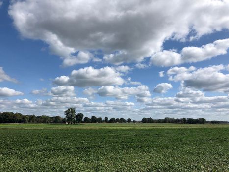 Scenery around the Dutch and German border at Gendringen, The Netherlands