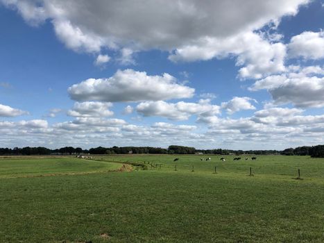 Farmland around the Dutch and German border at Gendringen, The Netherlands