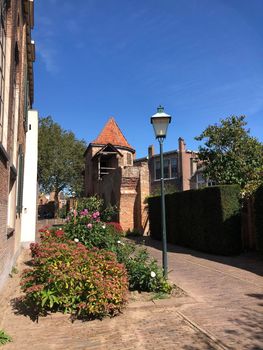 Old city wall in the old town of Zutphen, Gelderland The Netherlands
