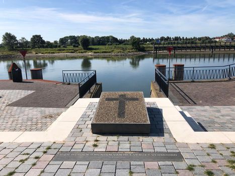 War monument next to the IJssel river in Zutphen, Gelderland The Netherlands