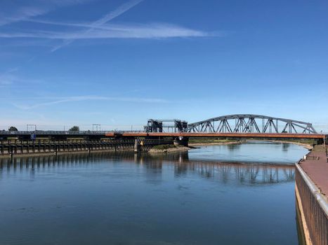 The IJssel river in Zutphen, Gelderland The Netherlands